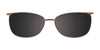 Takumi TK993 Eyeglasses with Clip-on Sunglasses | Size 54 / Satin Gold & Black