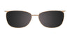 Takumi TK993 Eyeglasses with Clip-on Sunglasses | Size 54 / Satin Gold & Black