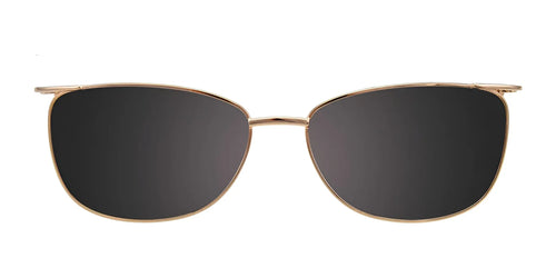 Takumi TK993 Eyeglasses with Clip-on Sunglasses / Size 54 / Satin Gold & Black
