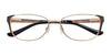 Takumi TK993 Eyeglasses with Clip-on Sunglasses | Size 54 / Satin Gold & Black