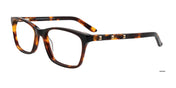 Takumi TK998 Eyeglasses with Clip-on Sunglasses | Size 52 / Demi Amber
