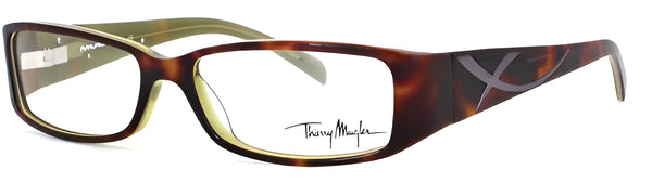 Thierry Mugler TM9189 Eyeglasses | Size 53 / Tortoise Green