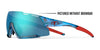 Tifosi Optics AETHON Sunglasses / Crystal Blue Interchange