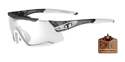 Tifosi Optics AETHON Sunglasses Crystal Smoke / White Fototec