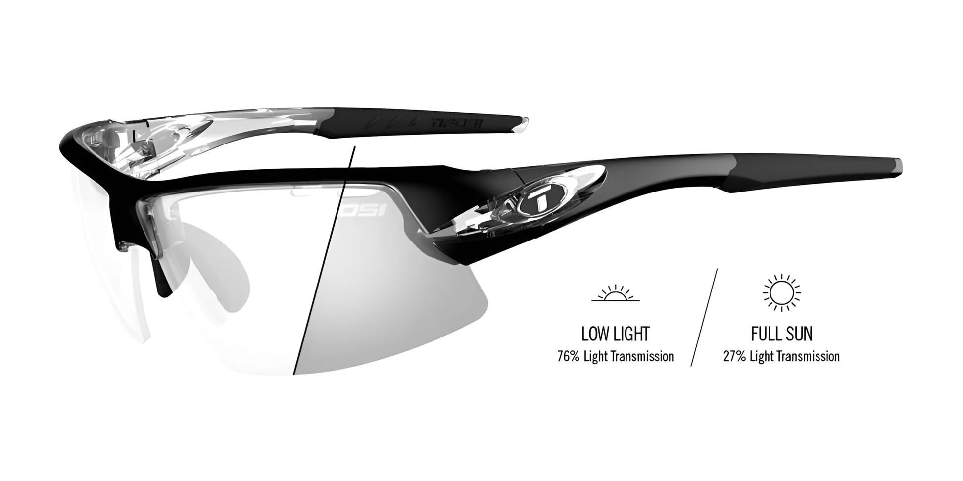 Tifosi Optics CRIT Sunglasses Crystal Black Fototec