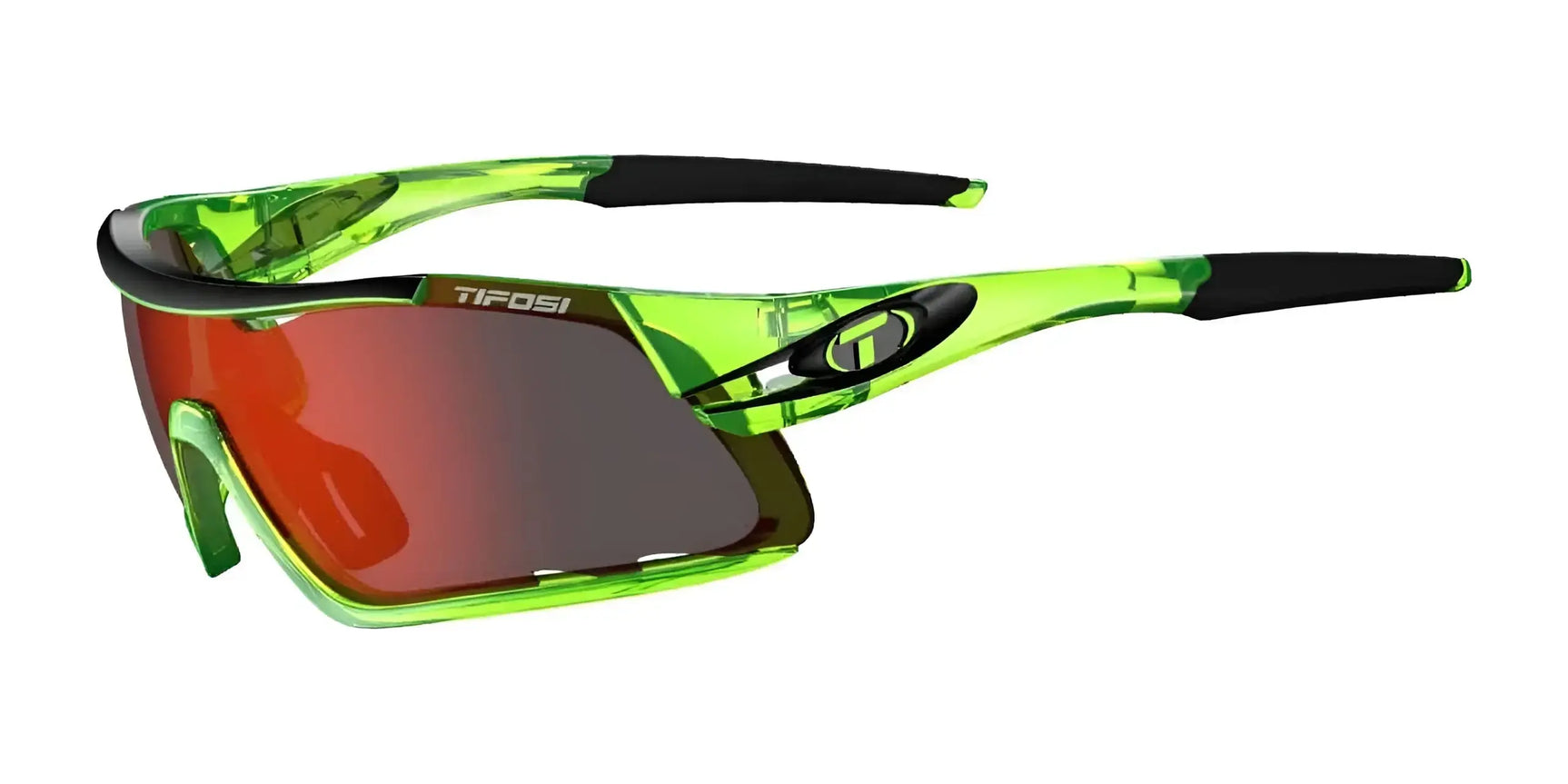 Tifosi Optics DAVOS Sunglasses Crystal Neon Green / Interchange