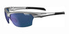 Tifosi Optics INTENSE Sunglasses | Size 64 / Metallic Silver/Smoke Tint with Dark Blue Mirror