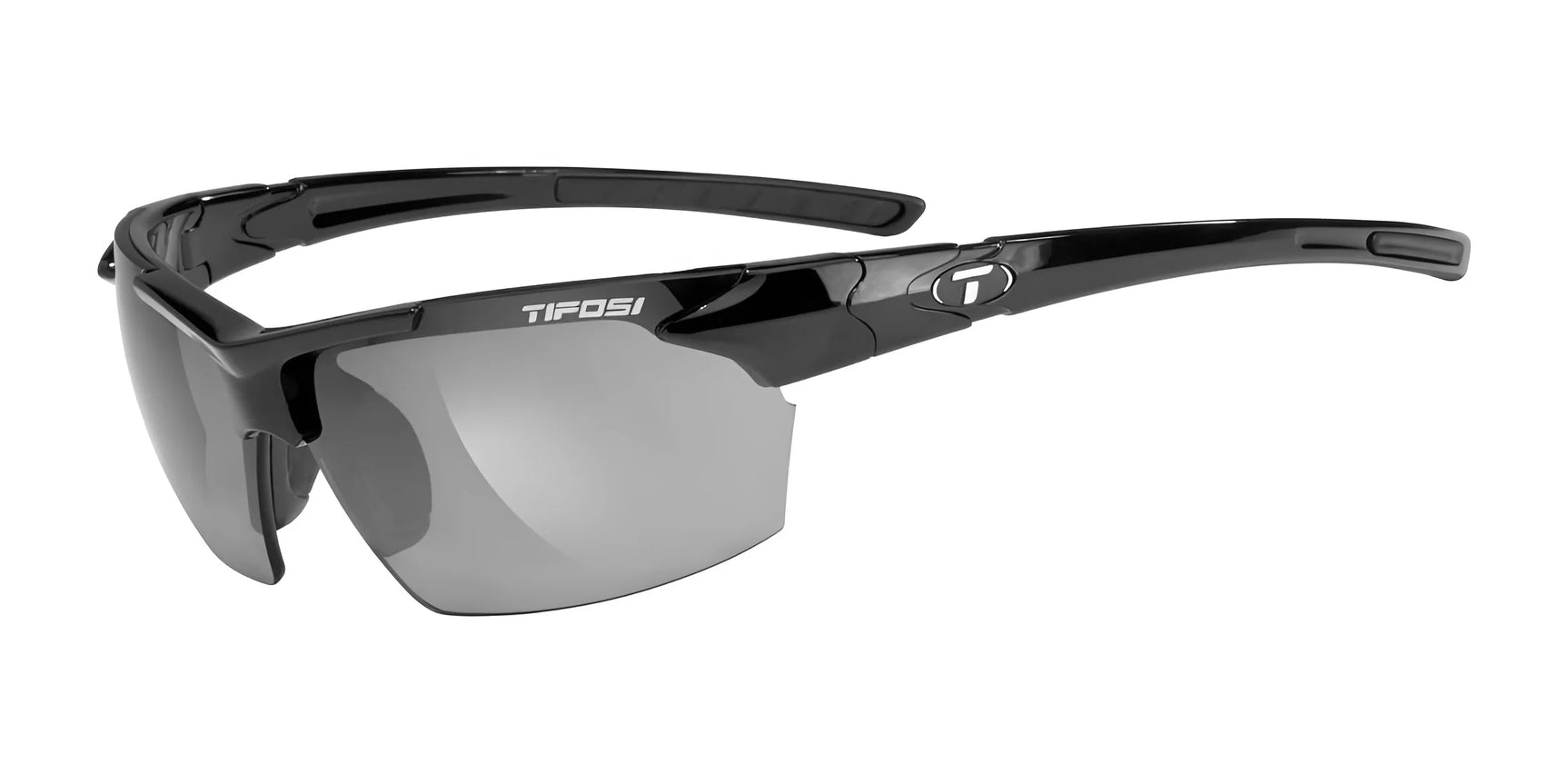 Tifosi Optics JET Sunglasses Gloss Black / Smoke Tint