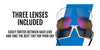 Tifosi Optics KILO Sunglasses | Size 64 / White/Black/Interchange