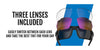 Tifosi Optics KILO Sunglasses | Size 64 / White/Black/Interchange