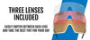 Tifosi Optics MOAB Sunglasses / Blackout/Interchange / Size Regular