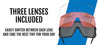 Tifosi Optics MOAB Sunglasses / Blackout/Interchange / Size Regular