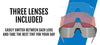 Tifosi Optics MOAB LITE Sunglasses / Glacier Blue/Interchange
