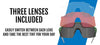 Tifosi Optics MOAB LITE Sunglasses / Glacier Blue/Interchange