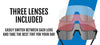 Tifosi Optics MOAB XC Sunglasses / Blackout/Interchange