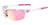 Tifosi Optics NAVAR Sunglasses / Satin Clear/Brown Tint with Pink Mirror