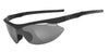 Tifosi Optics SLIP Sunglasses / Matte Black & Interchangeable (Ac Red™ / Clear / Smoke)