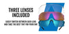 Tifosi Optics PODIUM XC Sunglasses / Crystal Blue Interchange