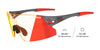 Tifosi Optics RAIL XC Sunglasses / Satin Vapor/Clarion Red Fototec / Size Regular