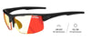 Tifosi Optics RIVET Reader Sunglasses | Size 72 / Blackout/Clarion Red Fototec +1.5