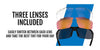 Tifosi Optics RIVET Sunglasses | Size 72 / Black/Clear