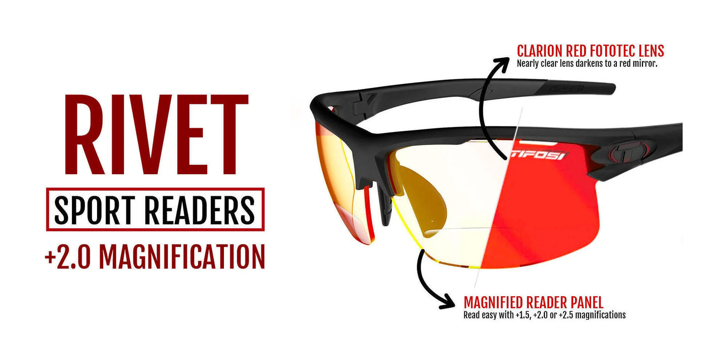 Tifosi Optics RIVET Reader Sunglasses | Size 72