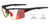 Tifosi Optics RIVET Reader Sunglasses | Size 72 / Blackout/Clarion Red Fototec +1.5