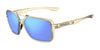 Tifosi Optics SALTO Sunglasses | Size 54 / Golden Ray/Smoke Tint with Sky Blue Mirror