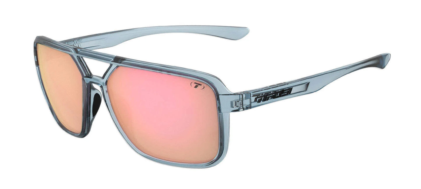 Tifosi Optics SALTO Sunglasses Blue Horizon / Smoke Tint with Pink Mirror