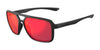 Tifosi Optics SALTO Sunglasses | Size 54 / Blackout/Smoke Tint with Red Mirror