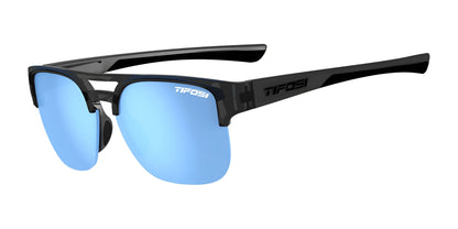 Tifosi Optics SALVO Sunglasses Crystal Smoke / Smoke Tint with Blue Mirror