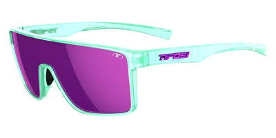 Tifosi Optics SANCTUM Sunglasses Aqua Shimmer / Smoke Tint with Rose Pink Mirror