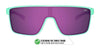 Tifosi Optics SANCTUM Sunglasses / Aqua Shimmer/Smoke Tint with Rose Pink Mirror / Size Regular