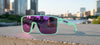 Tifosi Optics SANCTUM Sunglasses / Aqua Shimmer/Smoke Tint with Rose Pink Mirror / Size Regular