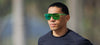 Tifosi Optics SANCTUM Sunglasses / Aqua Shimmer/Smoke Tint with Rose Pink Mirror / Size Regular