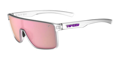 Tifosi Optics SANCTUM Sunglasses Satin / Smoke Tint with Pink Mirror