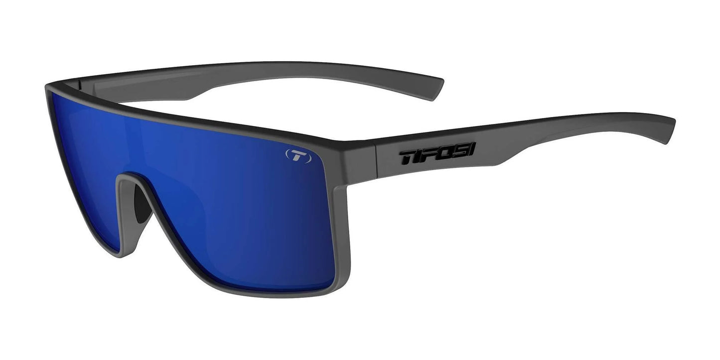 Tifosi Optics SANCTUM Sunglasses Matte Gunmetal / Smoke Tint with Blue Mirror