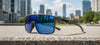 Tifosi Optics SANCTUM Sunglasses / Aqua Shimmer/Smoke Tint with Rose Pink Mirror / Size Regular