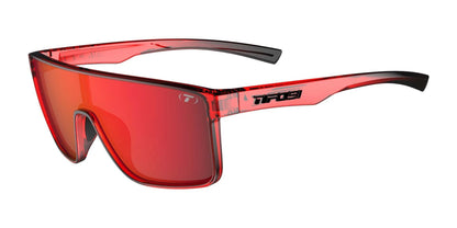Tifosi Optics SANCTUM Sunglasses Crystal Red Fade / Smoke Tint with Red Mirror