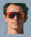 Tifosi Optics SANCTUM Sunglasses / Aqua Shimmer/Smoke Tint with Rose Pink Mirror / Size Regular