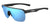 Tifosi Optics SANCTUM SL Sunglasses / Gloss Black/Smoke Tint with Bright Blue Mirror