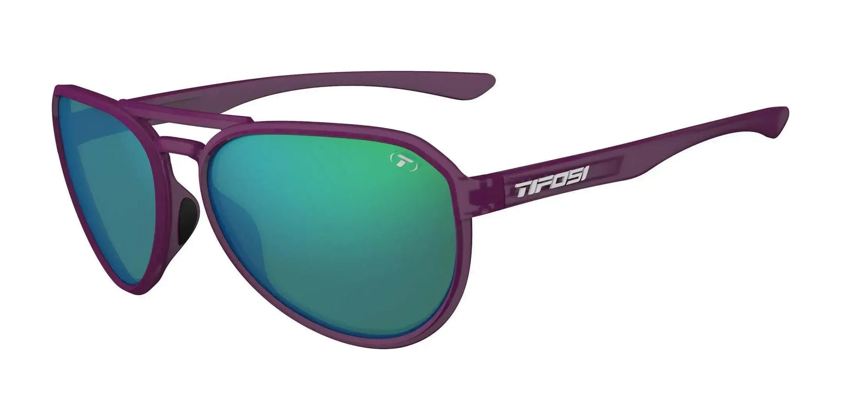 Tifosi Optics SELCA Sunglasses Plum Crazy / Smoke Tint with Green Mirror