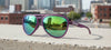 Tifosi Optics SELCA Sunglasses | Size 56 / Black Tortoise/Smoke Tint with Sky Blue Mirror