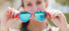 Tifosi Optics SELCA Sunglasses | Size 56 / Black Tortoise/Smoke Tint with Sky Blue Mirror