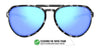 Tifosi Optics SELCA Sunglasses | Size 56 / Black Tortoise/Smoke Tint with Sky Blue Mirror
