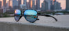 Tifosi Optics SELCA Sunglasses | Size 56 / Black Tortoise/Smoke Tint with Sky Blue Mirror