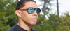 Tifosi Optics SELCA Sunglasses | Size 56 / Black Tortoise/Smoke Tint with Sky Blue Mirror