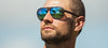 Tifosi Optics SELCA Sunglasses | Size 56 / Blackout/Polarized Smoke Tint with Sky Blue Mirror