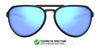 Tifosi Optics SELCA Sunglasses | Size 56 / Black Tortoise/Smoke Tint with Sky Blue Mirror