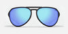 Tifosi Optics SELCA Sunglasses | Size 56 / Black Tortoise/Smoke Tint with Sky Blue Mirror